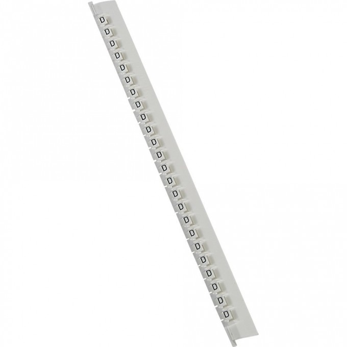 Маркер LEGRAND Memocab ширина 2,3 мм чёрная маркировка на белом фоне заглавная буква D 037829