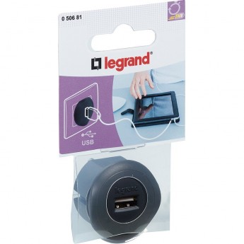 USB для зарядки LEGRAND 1.5А чёрный USB для зарядки LEGRAND 1.5А чёрный