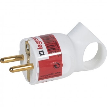 Вилка LEGRAND 2К+3 серия Элиум 16 А с кольцом пластик винтовой зажим белый Вилка LEGRAND 2К+3 серия Элиум 16 А с кольцом пластик винтовой зажим белый