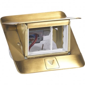 Выдвижной розеточный блок LEGRAND неукомплектованный IP 40 3 модуля латунь Выдвижной розеточный блок LEGRAND неукомплектованный IP 40 3 модуля латунь