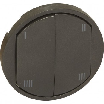 Клавиша LEGRAND MyHome Play Zigbee для управляющего 4-сценарного выключателя графит Клавиша LEGRAND MyHome Play Zigbee для управляющего 4-сценарного выключателя графит