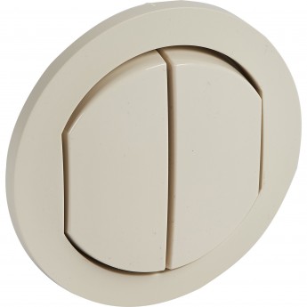 Лицевая панель LEGRAND Celiane для двойных переключателей Кат. № 2x0 670 01/31 IP 44 слоновая кость