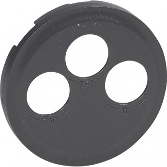 Лицевая панель LEGRAND Celiane TV-FM-SAT розетки Кат. № 0 673 88 графит Лицевая панель LEGRAND Celiane TV-FM-SAT розетки Кат. № 0 673 88 графит