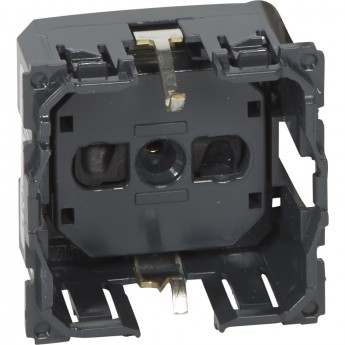 Розетка LEGRAND силовая 2К+З немецкий стандарт с безвинтовыми зажимами Программа Celiane 16 A 230 В белый