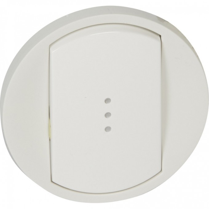 Лицевая панель LEGRAND Celiane выключатель/переключатель Кат. № 0 670 01/02/31/32 с подсветкой белый 068003