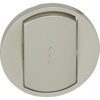 Лицевая панель LEGRAND Celiane выключатель/переключатель Кат. № 0 670 01/02/31/32 с подсветкой титан Лицевая панель LEGRAND Celiane выключатель/переключатель Кат. № 0 670 01/02/31/32 с подсветкой титан