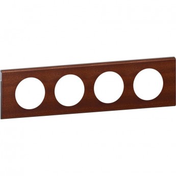 Рамка LEGRAND Celiane 4 поста Орех