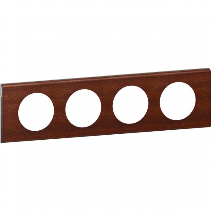 Рамка LEGRAND Celiane 4 поста Орех 069224