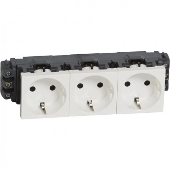 Розетка LEGRAND 3 x 2К+3 Программа Mosaic для монтажа на кабель-каналах с винтовыми зажимами белый Розетка LEGRAND 3 x 2К+3 Программа Mosaic для монтажа на кабель-каналах с винтовыми зажимами белый