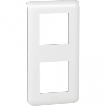 Рамка LEGRAND Mosaic 2x2 модуля вертикальная белый