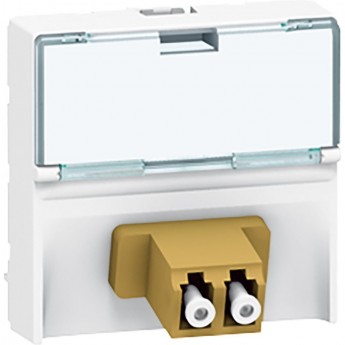 Волоконно-оптическая розетка LEGRAND Mosaic 2 x LС соединение 'push-pull" 2 модуля белый Волоконно-оптическая розетка LEGRAND Mosaic 2 x LС соединение 'push-pull" 2 модуля белый