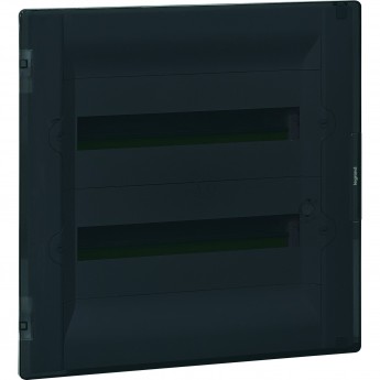 Распределительный щиток LEGRAND Practibox³ скрытого монтажа IP 40 IK 07 2 рейки 36 модулей с клеммниками заземления и нейтрали прозрачная дверь Распределительный щиток LEGRAND Practibox³ скрытого монтажа IP 40 IK 07 2 рейки 36 модулей с клеммниками заземления и нейтрали прозрачная дверь