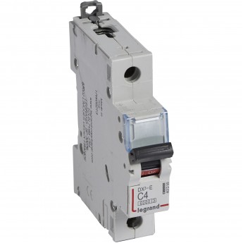 Автоматический выключатель LEGRAND DX³-E 6000 6 кА тип C 1П 230/400 В 4А 1 модуль белый Автоматический выключатель LEGRAND DX³-E 6000 6 кА тип C 1П 230/400 В 4А 1 модуль белый
