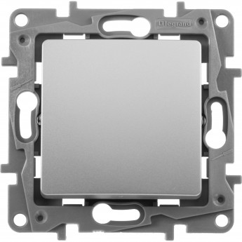 Переключатель промежуточный LEGRAND Etika винтовые клеммы 10 AX 250 В алюминий Переключатель промежуточный LEGRAND Etika винтовые клеммы 10 AX 250 В алюминий