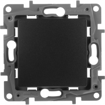 Выключатель LEGRAND Etika одноклавишный автоматические клеммы 10 AX 250 В антрацит Выключатель LEGRAND Etika одноклавишный автоматические клеммы 10 AX 250 В антрацит