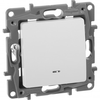 Выключатель LEGRAND Etika с подсветкой 10 A 250 В белый Выключатель LEGRAND Etika с подсветкой 10 A 250 В белый