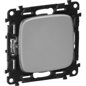 Переключатель LEGRAND Valena ALLURE 10АХ 250В с лицевой панелью безвинтовые зажимы алюминий Переключатель LEGRAND Valena ALLURE 10АХ 250В с лицевой панелью безвинтовые зажимы алюминий