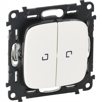 Переключатель LEGRAND Valena ALLURE двухклавишный 10АХ 250В с подсветкой с лицевой панелью белый Переключатель LEGRAND Valena ALLURE двухклавишный 10АХ 250В с подсветкой с лицевой панелью белый