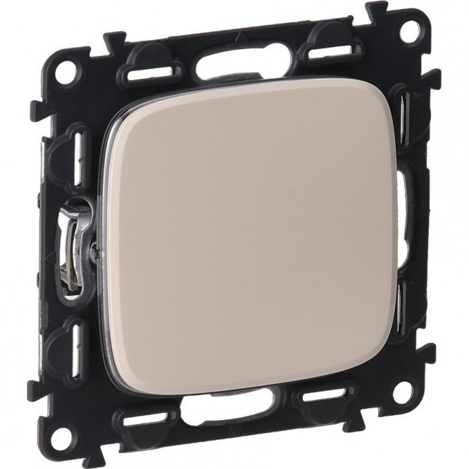 Выключатель LEGRAND Valena ALLURE 10АХ 250В с лицевой панелью безвинтовые зажимы слоновая кость 752801