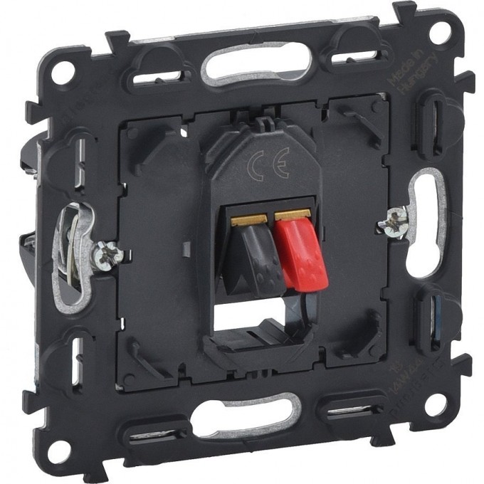 Аудиорозетка LEGRAND Valena IN'MATIC с пружинными зажимами одиночная 753072