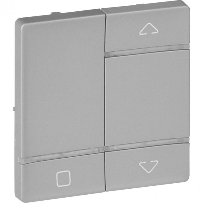 Лицевая панель LEGRAND Valena LIFE MyHome Play Zigbee для радиоприемного выключателя для приводов жалюзи/рольставень алюминий 754729