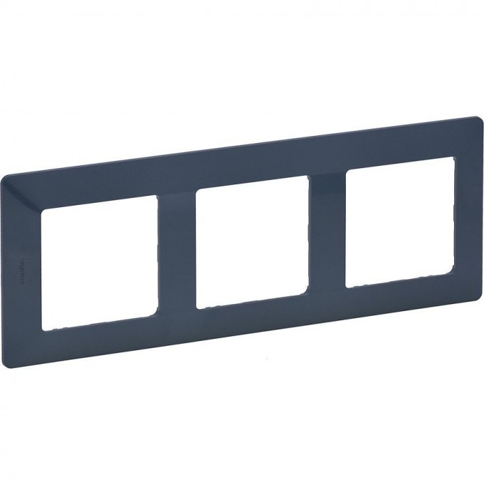 Рамка LEGRAND Valena LIFE "Лазурь", 3-постовая универсальная, синий 754093