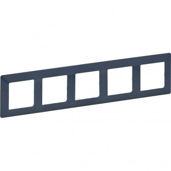 Рамка LEGRAND Valena LIFE "Лазурь", 5-постовая универсальная, синий
