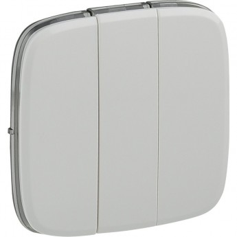 Лицевая панель LEGRAND Valena ALLURE для выключателя трехклавишного белая Лицевая панель LEGRAND Valena ALLURE для выключателя трехклавишного белая