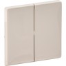 Лицевая панель LEGRAND Valena LIFE для двухклавишного выключателя слоновая кость 755021