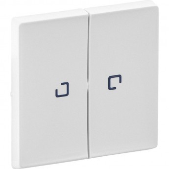 Лицевая панель LEGRAND Valena LIFE для выключателя двухклавишного с подсветкой белая Лицевая панель LEGRAND Valena LIFE для выключателя двухклавишного с подсветкой белая