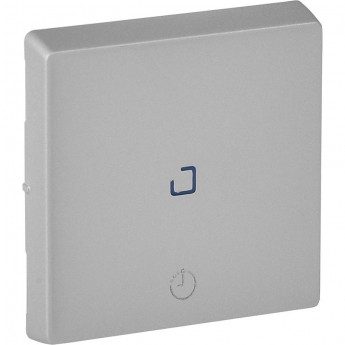 Лицевая панель LEGRAND Valena LIFE для выключателя с выдержкой времени 2-канального алюминий Лицевая панель LEGRAND Valena LIFE для выключателя с выдержкой времени 2-канального алюминий