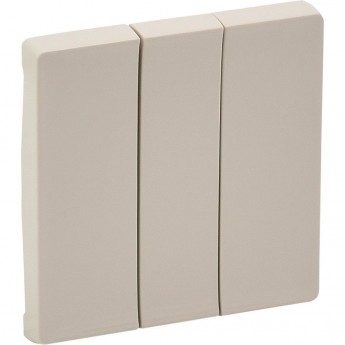 Лицевая панель LEGRAND Valena LIFE для выключателя трехклавишного слоновая кость Лицевая панель LEGRAND Valena LIFE для выключателя трехклавишного слоновая кость
