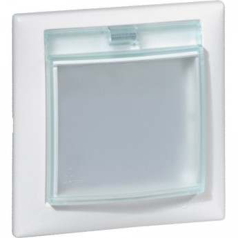 Влагозащищённая рамка LEGRAND Valena IP 44 с крышкой белый Влагозащищённая рамка LEGRAND Valena IP 44 с крышкой белый