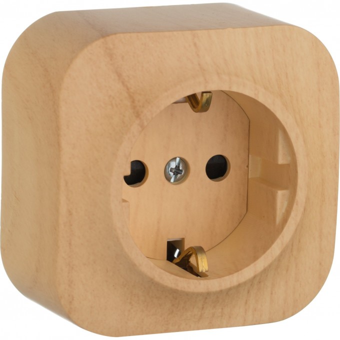 Розетка LEGRAND 2К+З с защитными шторками 16 A 250 В Quteo IP 20 дерево 782280