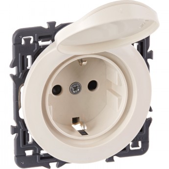 Розетка LEGRAND Celiane 2К+3 немецкого стандарта с защитной крышкой IP 44 слоновая кость Розетка LEGRAND Celiane 2К+3 немецкого стандарта с защитной крышкой IP 44 слоновая кость