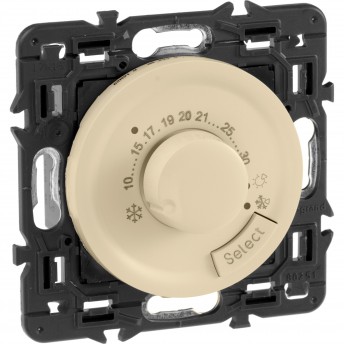 Термостат LEGRAND Celiane комнатный слоновая кость Термостат LEGRAND Celiane комнатный слоновая кость