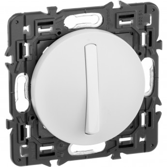 Выключатель LEGRAND Celiane 1-полюсный с тонкой клавишей белый Выключатель LEGRAND Celiane 1-полюсный с тонкой клавишей белый