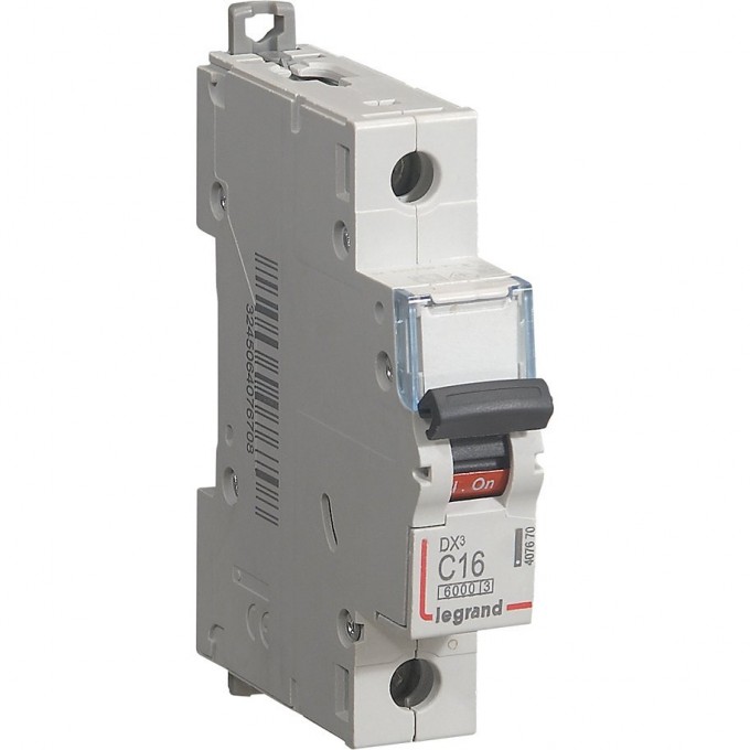 Автоматический выключатель LEGRAND DX3 1П С16A 6000/10kA 407670
