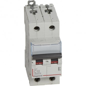 Автоматический выключатель LEGRAND DX3 6000 10kA 10A 2П тип С Автоматический выключатель LEGRAND DX3 6000 10kA 10A 2П тип С