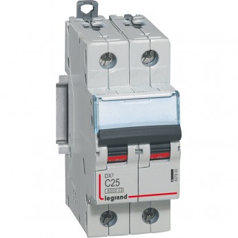 Автоматический выключатель LEGRAND DX3 6000 10kA 25A 2П тип С Автоматический выключатель LEGRAND DX3 6000 10kA 25A 2П тип С