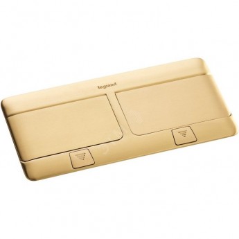 Блок выдвижной LEGRAND 8(2х4)модуля латунь Блок выдвижной LEGRAND 8(2х4)модуля латунь