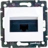 Информационная розетка LEGRAND Valena RJ45 категория 5e UTP 1 выход с захватами белый 774230