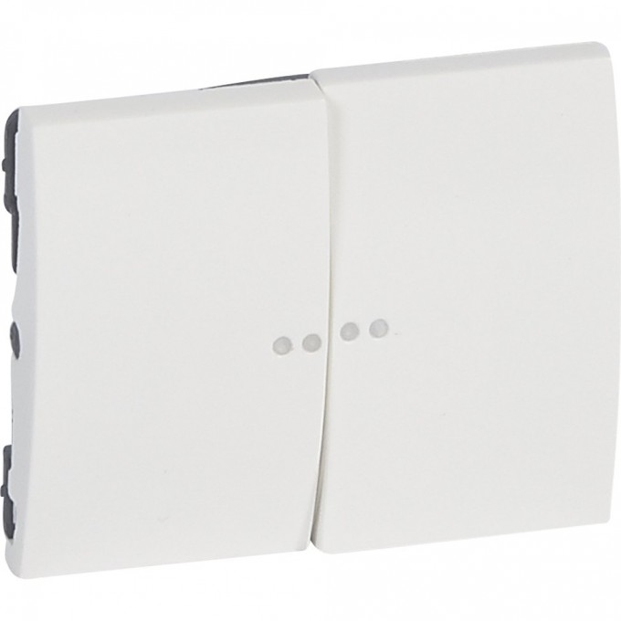 Клавиша двойная LEGRAND GALEA LIFE с линзами белый 771079