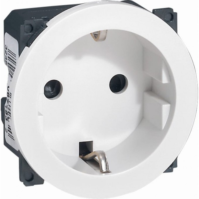 Лицевая панель LEGRAND Celiane для электрической розетки 2К+З, белый 68131