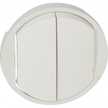 Лицевая панель LEGRAND Celiane двухклавишных выключателей/переключателей и кнопок, белая Лицевая панель LEGRAND Celiane двухклавишных выключателей/переключателей и кнопок, белая