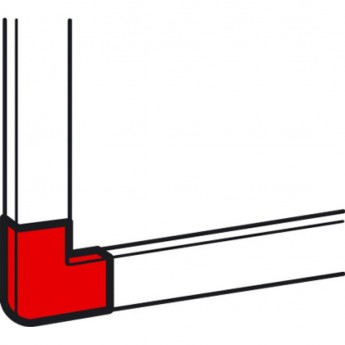 Плоский угол LEGRAND для мини-каналов Metra 24x14