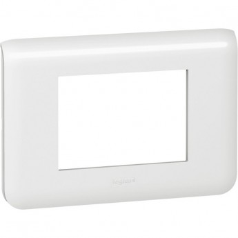 Рамка 3 модуля LEGRAND Mosaic, белая Рамка 3 модуля LEGRAND Mosaic, белая