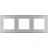 Рамка 3 поста LEGRAND INSPIRIA алюминий 673952