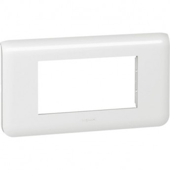 Рамка 4 модуля LEGRAND Mosaic горизонтальная, белая Рамка 4 модуля LEGRAND Mosaic горизонтальная, белая