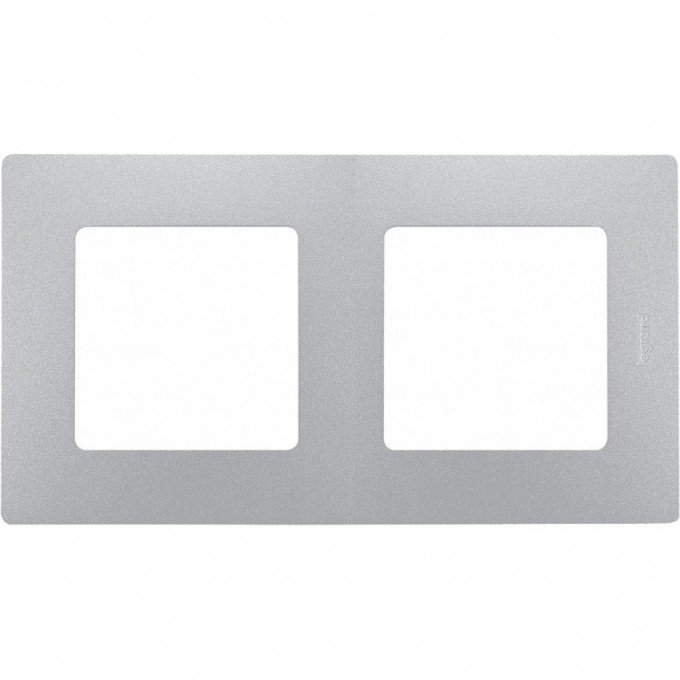 Рамка LEGRAND Etika 2 поста алюминий 672552